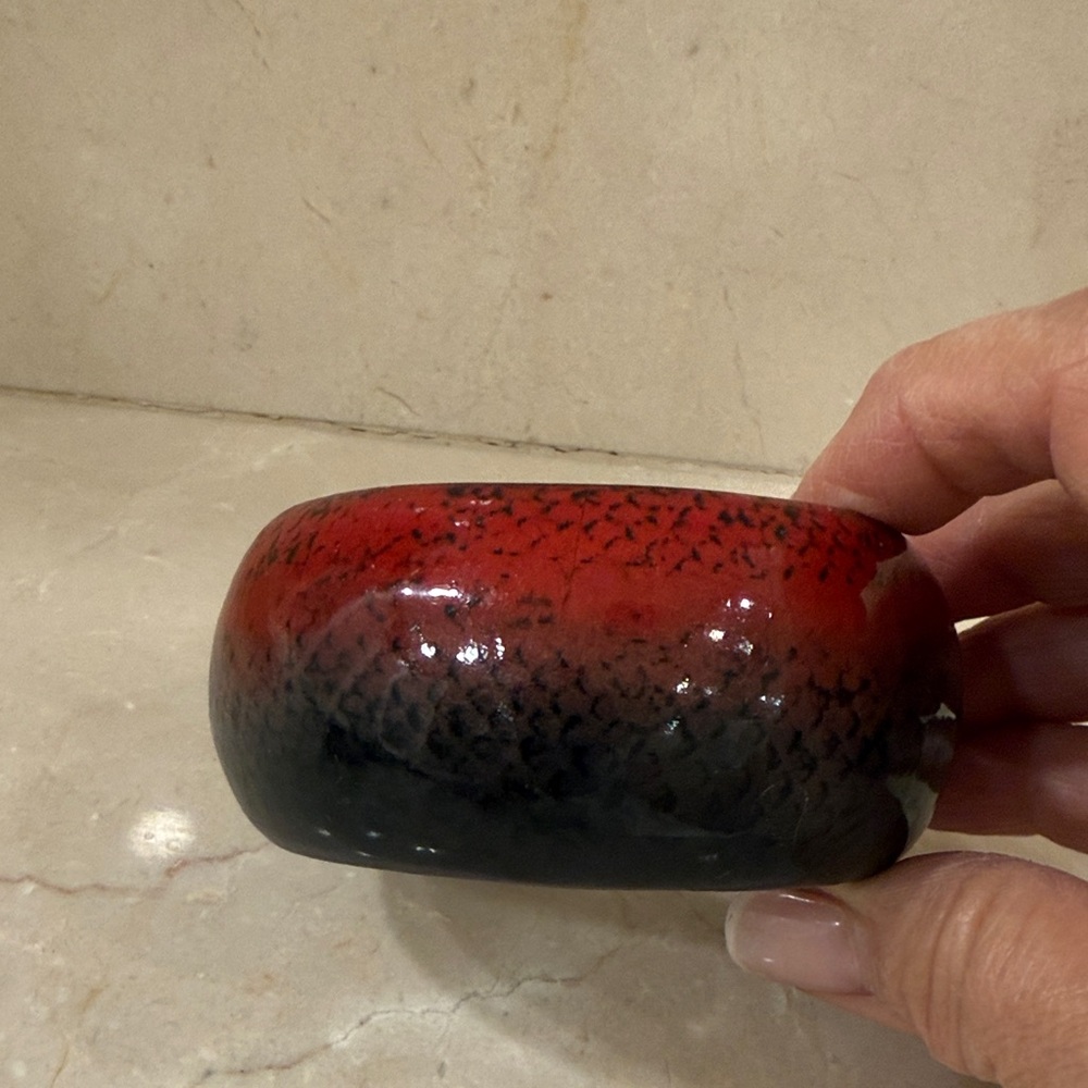 Red and Black Women’s Bangle Bracelet